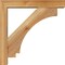 Ekena Millwork Imperial Block Rough Sawn Bracket w/ Offset Brace, Western Red Cedar, 4"W x 18"D x 18"H BKT0402X18X18IMP05RWR - alternate 4